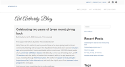 Desktop Screenshot of blog.artauthority.net