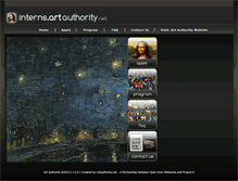 Tablet Screenshot of interns.artauthority.net